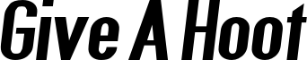 GiveAHootBlkExtObl.otf