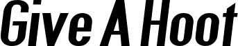 GiveAHootExBdExtObl.otf