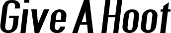 GiveAHootSbdExtObl.otf