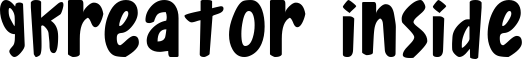 Gkreator Inside Font