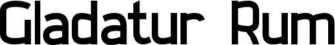 Gladatur Rum Font