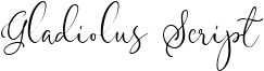 Gladiolus Script Font