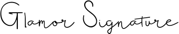 Glamor Signature Font