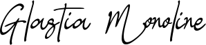 Glastia Monoline Font