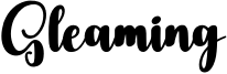 Gleaming Font
