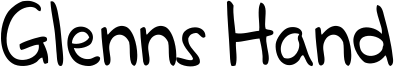 Glenns Hand Font