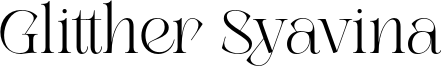 Glitther Syavina Font