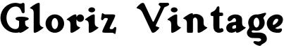 Gloriz Vintage Font
