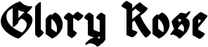 Glory Rose Font