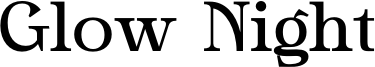 Glow Night Font
