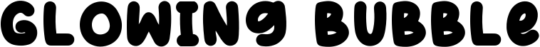 Glowing Bubble Font