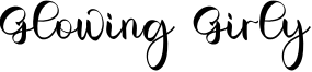 Glowing Girly Font