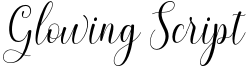 Glowing Script Font