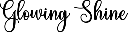Glowing Shine Font