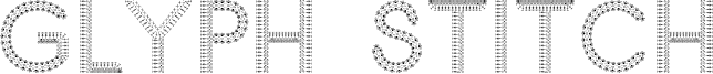 Glyph Stitch Font