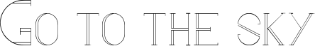 Go to the sky Font