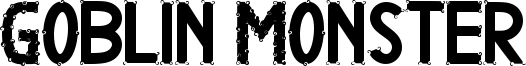 Goblin Monster Font
