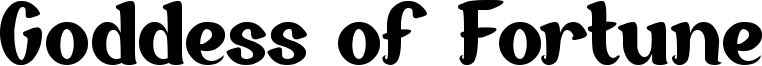 Goddess of Fortune Font
