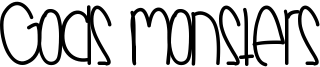 Gods Monsters Font