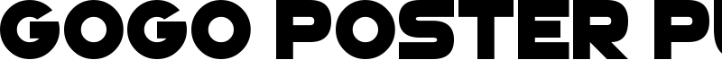 GoGo Poster Punch Font