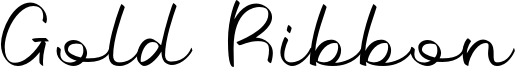 Gold Ribbon Font