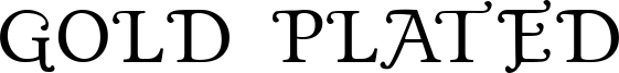 Gold Plated Font