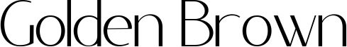 Golden Brown Font