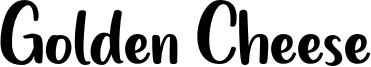 Golden Cheese Font