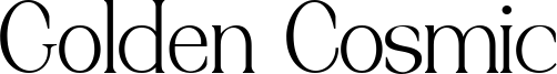 Golden Cosmic Font