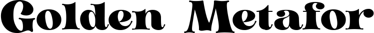 Golden Metafor Font