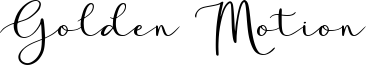 Golden Motion Font