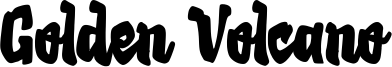 Golden Volcano Font