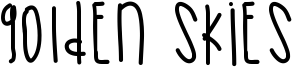 Golden Skies Font