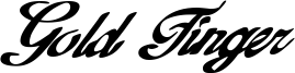 Gold Finger Font