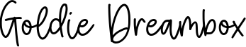 Goldie Dreambox Font