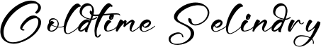 Goldtime Selindry Font