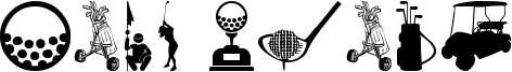 Golf Icons Font