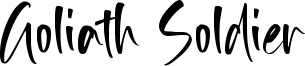 Goliath Soldier Font