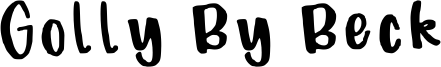 Golly By Beck Font