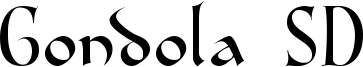 Gondola SD Font