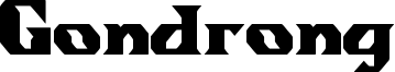 Gondrong Font