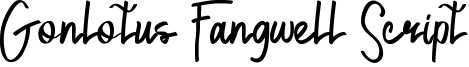 Gonlotus Fangwell Script Font