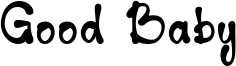 Good Baby Font