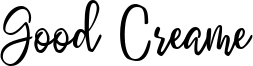 Good Creame Font