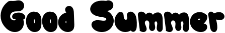 Good Summer Font