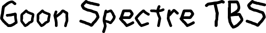 Goon Spectre TBS Font