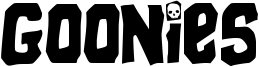 Goonies Font