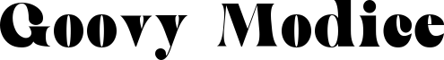Goovy Modice Font
