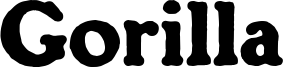 Gorilla Font