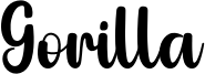 Gorilla Font